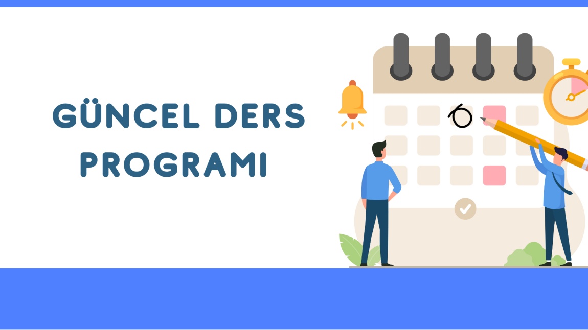 Haftalık Ders Programı